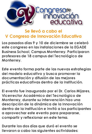 Se llevó a cabo el V Congreso de Innovación Educativa